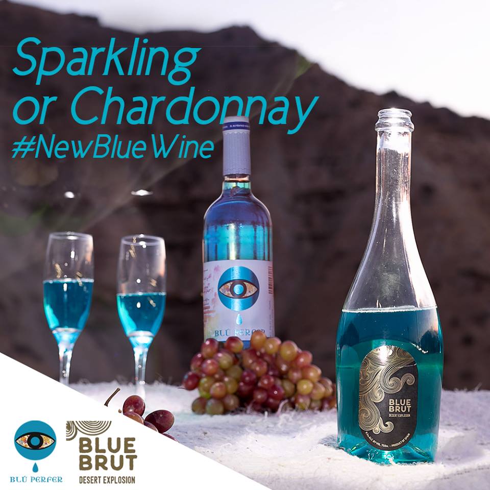 Blue Wine Chardonnay or Sparkling